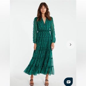 MISA Hadeya Tiered Maxi Dress